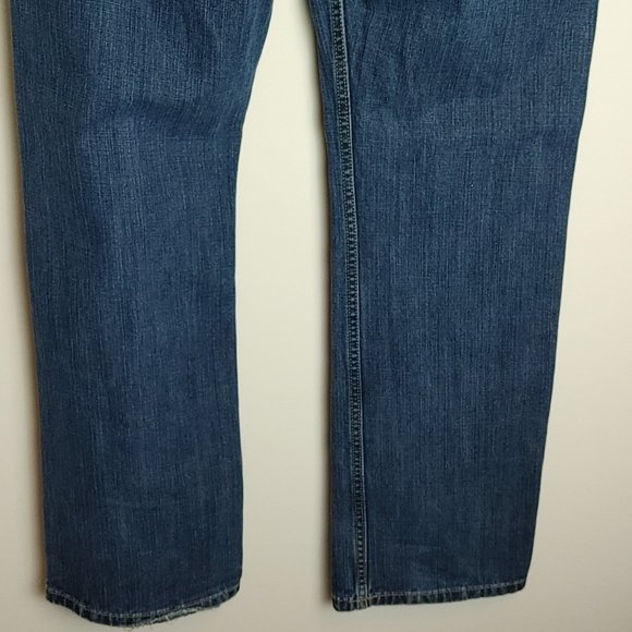 Warehouse One Men's Denim Jeans 34x32 Dark Wash Like New Straight Leg Relaxed - Picture 7 of 9